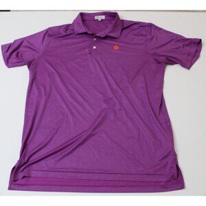 Peter Millar Summer Comfort Men's Embroidered Flower Polo Shirt Size XL